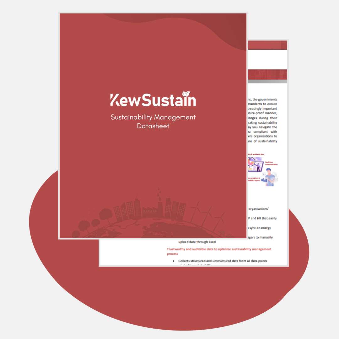 Free Sustainability Resources - AWS event - KewSustain datasheet